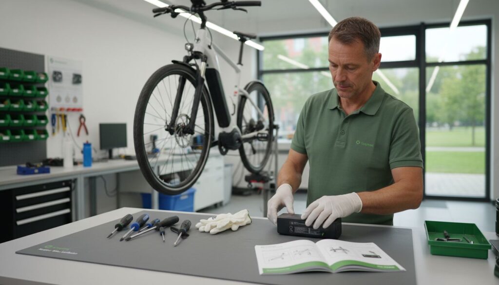 E-Bike Werkstatt Vorbereitung