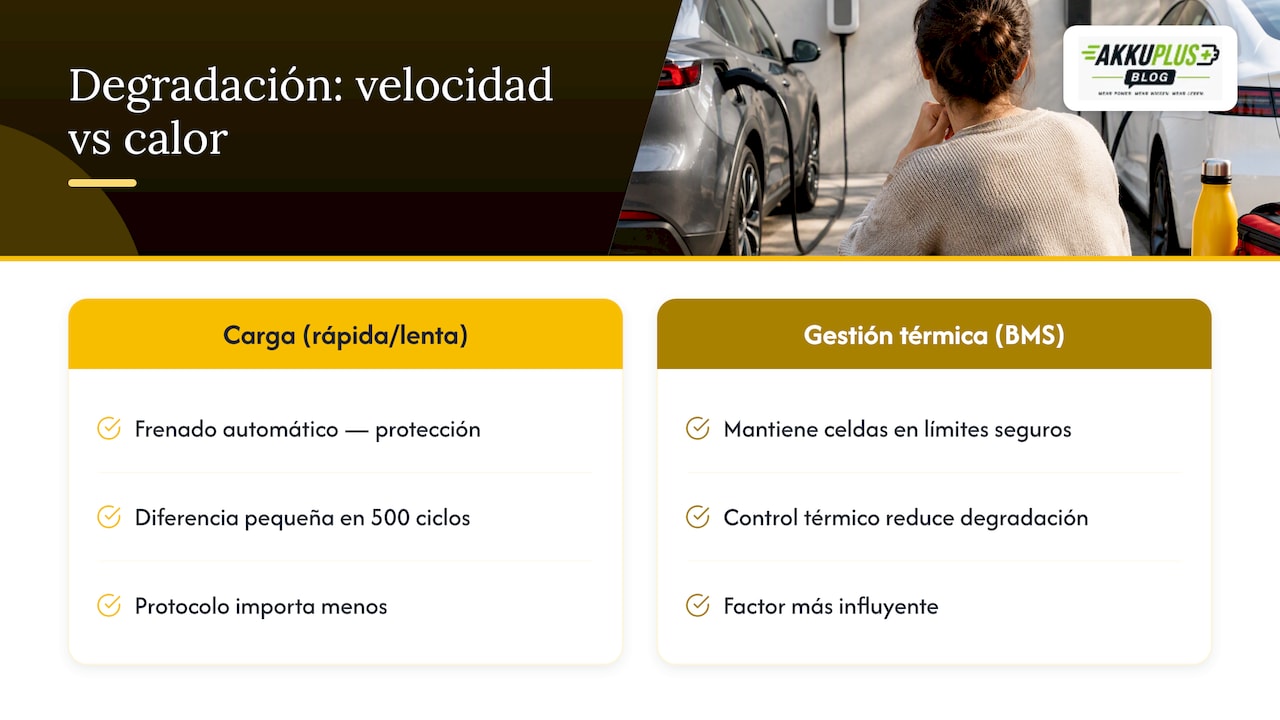 Qué dicen los estudios sobre degradación y calor — overview diagram