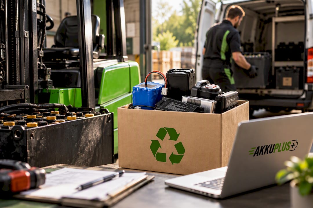 Akku & Geräte Recycling-Service mit Abholung