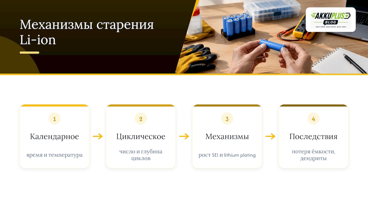 Механизмы старения литий-ионных батарей и факторы, на них влияющие